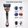 Cross-Border 5-Blade Men's Razor Head with German Technology