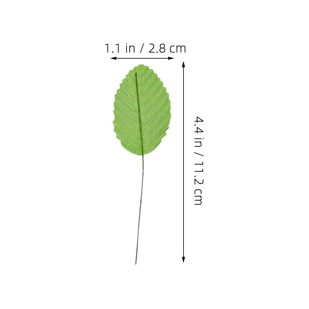 

50Pcs Simulation Rose Leaf Stems Lifelike Faux Leaves for Wedding Party Decorations Home Vase Filler DIY Flower Arrangement