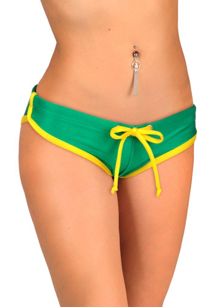 

Купальник в бразильском стиле Контрастный низ бикини Размер Зеленый [Sanas] (грамм (Японский Л), (SG) глянцевый)