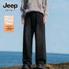 JEEP SPIRIT Men's Fleece-Lined Straight-Leg Jeans