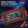 80W MotorBoat Battery Chargers Digital Intelligent Pulse Repair Storage Cell Batteries 6A 12V Car Chargers For Motorcycle Boat