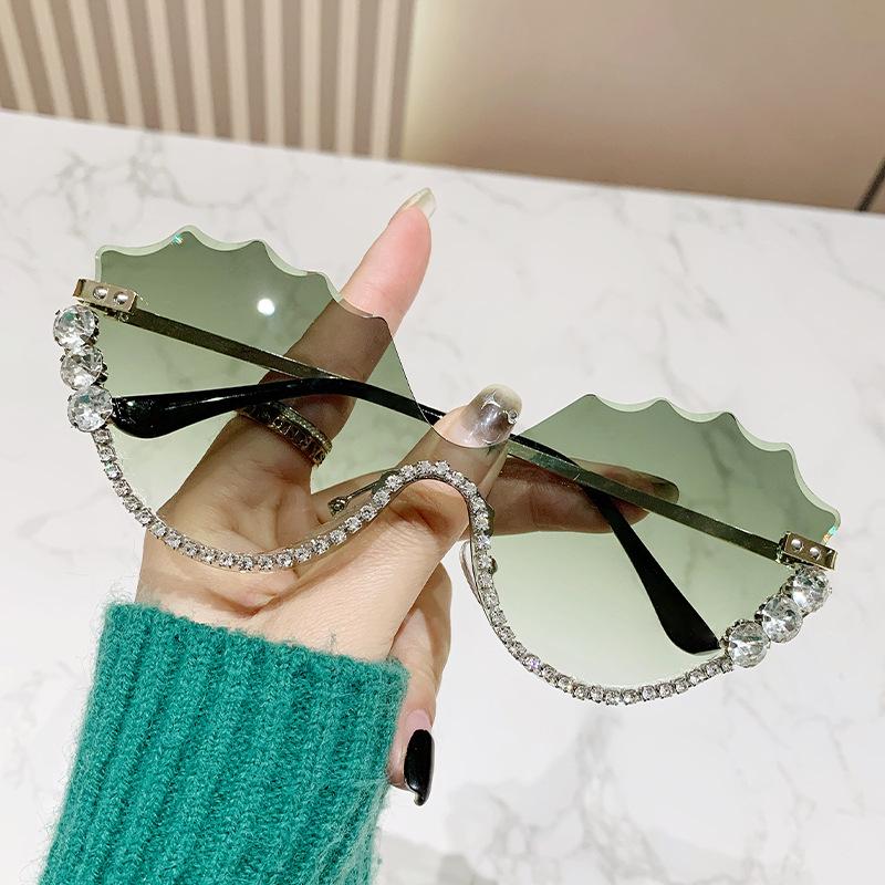 

JYL TS Sunglasses Small Square Gradient Diamond Women/90204 B-4456 ламантин кольору