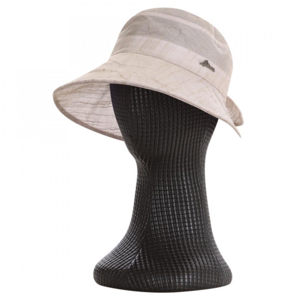 Shop   Women Velcro Bucket Hat Mesh Ribbon Beige Km Wh 0637
