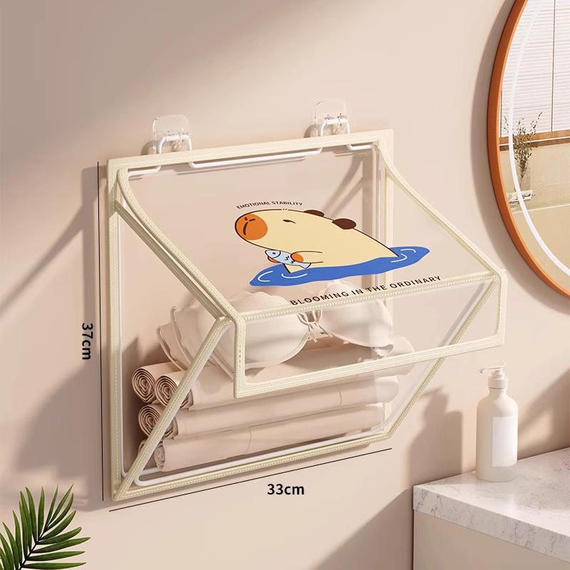 Waterproof Bath Bag, Bathroom And Toilet Storage Bag For Clean Clothes, Multi-Functional Wall-Mounted Shelf Behind The Door