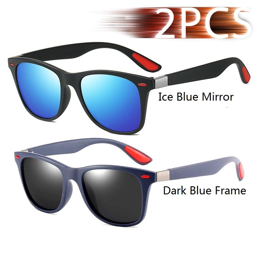 Fashion Vintage Square Unisex Driving Fishing Sunglasses Men Women Luxury Brand Designer Sun Glasses Anti-Glare Eyewear Uv400
