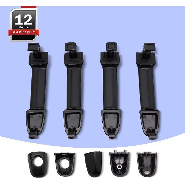 4Pcs Front Rear Left Right Exterior Door Handle Driver Passenger Side for 2006-2010 Hyundai Sonata 826513K000