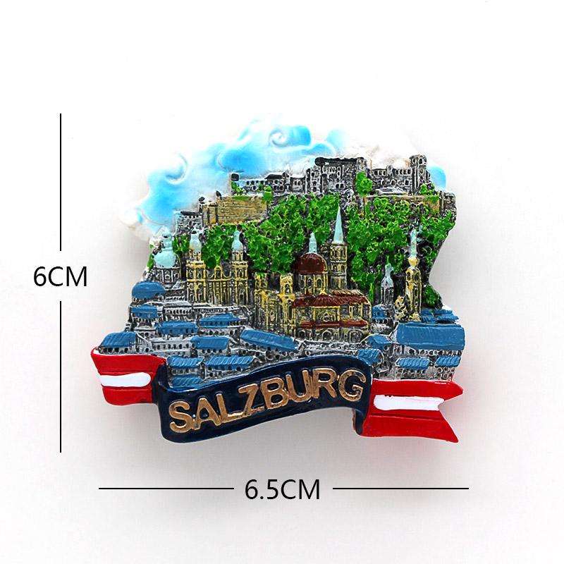 Βραζιλία τουριστικό αξιοθέατο σουβενίρ 3D μαγνητάκια ψυγείου κολλημένα στο ψυγείο Γέφυρα Γκόλντεν Γκέιτ Ταϊλάνδη Παρίσι Μονακό παγκόσμιος τουρίστας