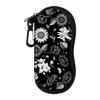 Decorative Flower Pattern Glasses Storage Bag Secure Zippers Closures Travel Eyeglass Protectors For Daily Essential