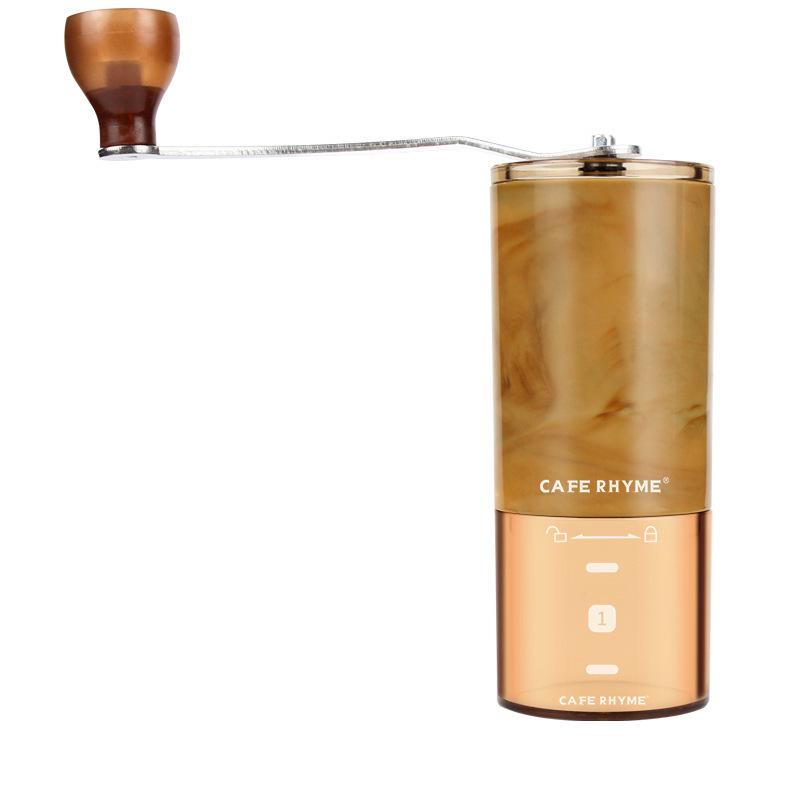 Portable Hand-Crank Coffee Maker with Detachable Manual Grinder