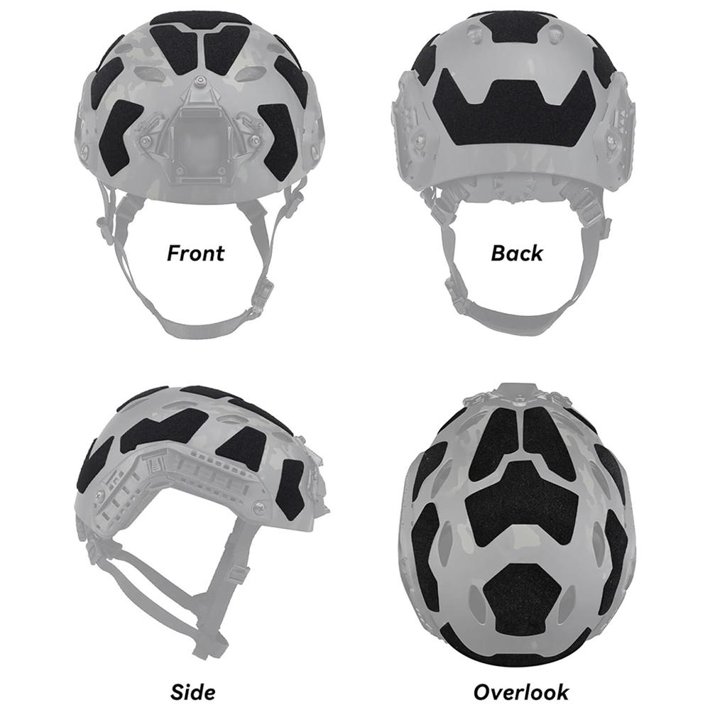 11 adet FAST Kask Sihirli Etiket Airsoft Kask Yamaları Kanca ve Cırt Cırtlı FAST Taktik Kask Aksesuarları için Yapışkanlı
