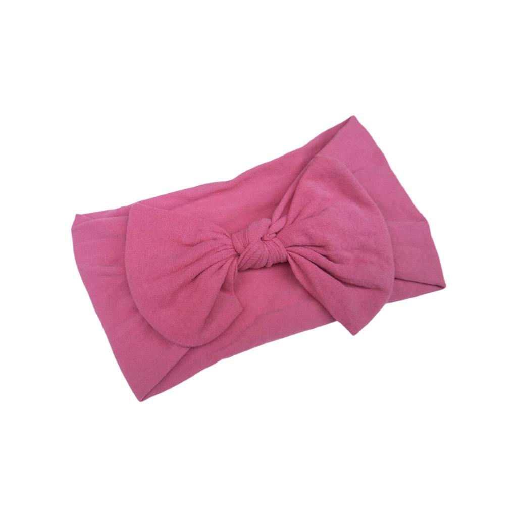 Soft Nylon Baby Hair Bows Gentle Elastic Headbands For Infants Toddlers Multi Color Options