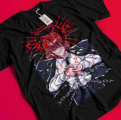 Chainsaw Man Makima T-Shirt Asa Aki Anime Denji Shirt Power T-Shirt Alle Größen T-Shirt BB218