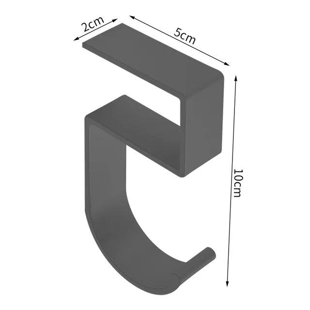 

Портативный подвесной крючок для сумки, студенческий стол, боковая подвесная сумка, съемные держатели для мобильных сумок, многофункциональный настольный крючок темно-серого