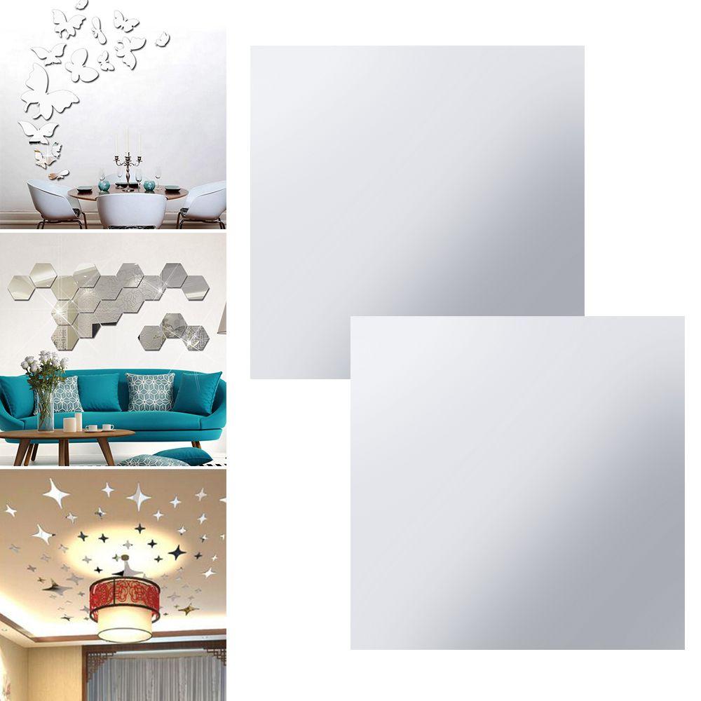 DIY Mirror Sticker Self-adhesive PET Stickers Mirror Soft Mirror Wall Stickers