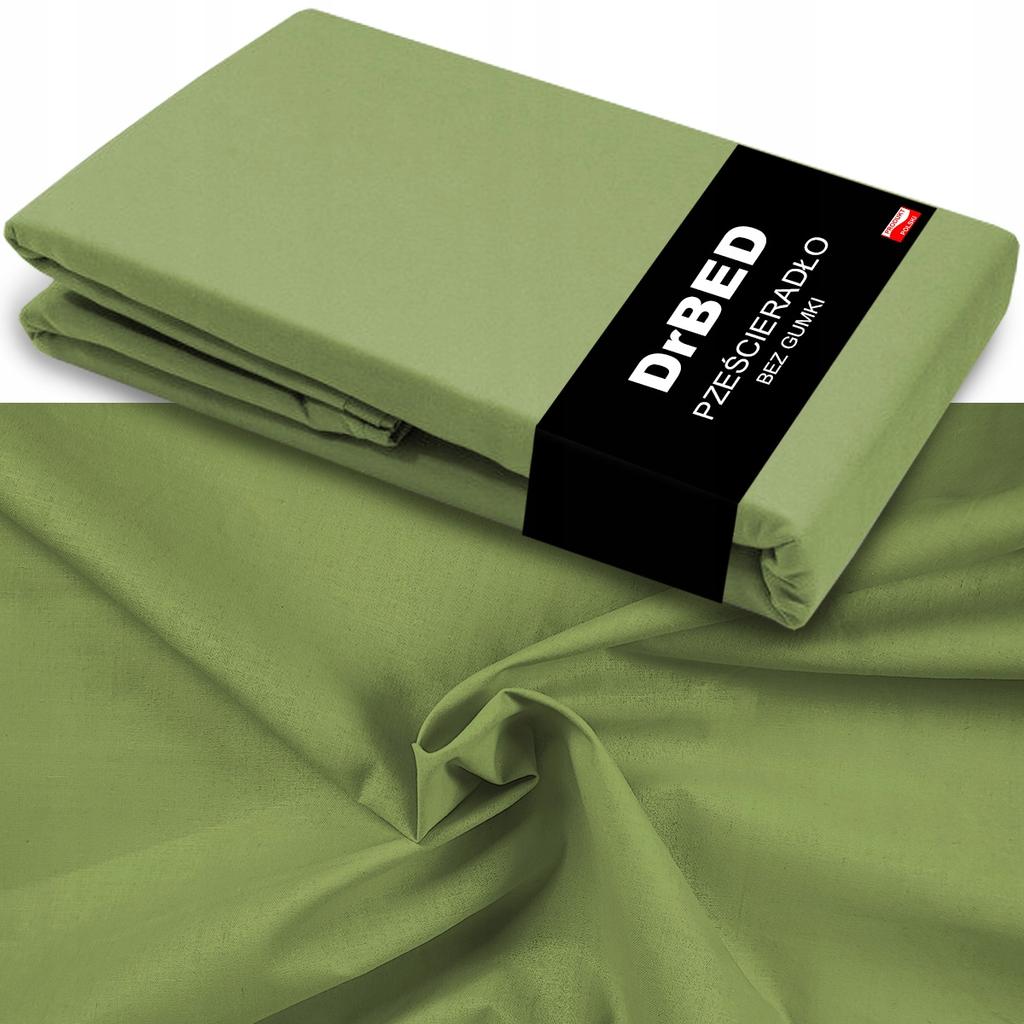 Fitted Sheet COTTON 160x210 Strong Breathable Color OLIVE