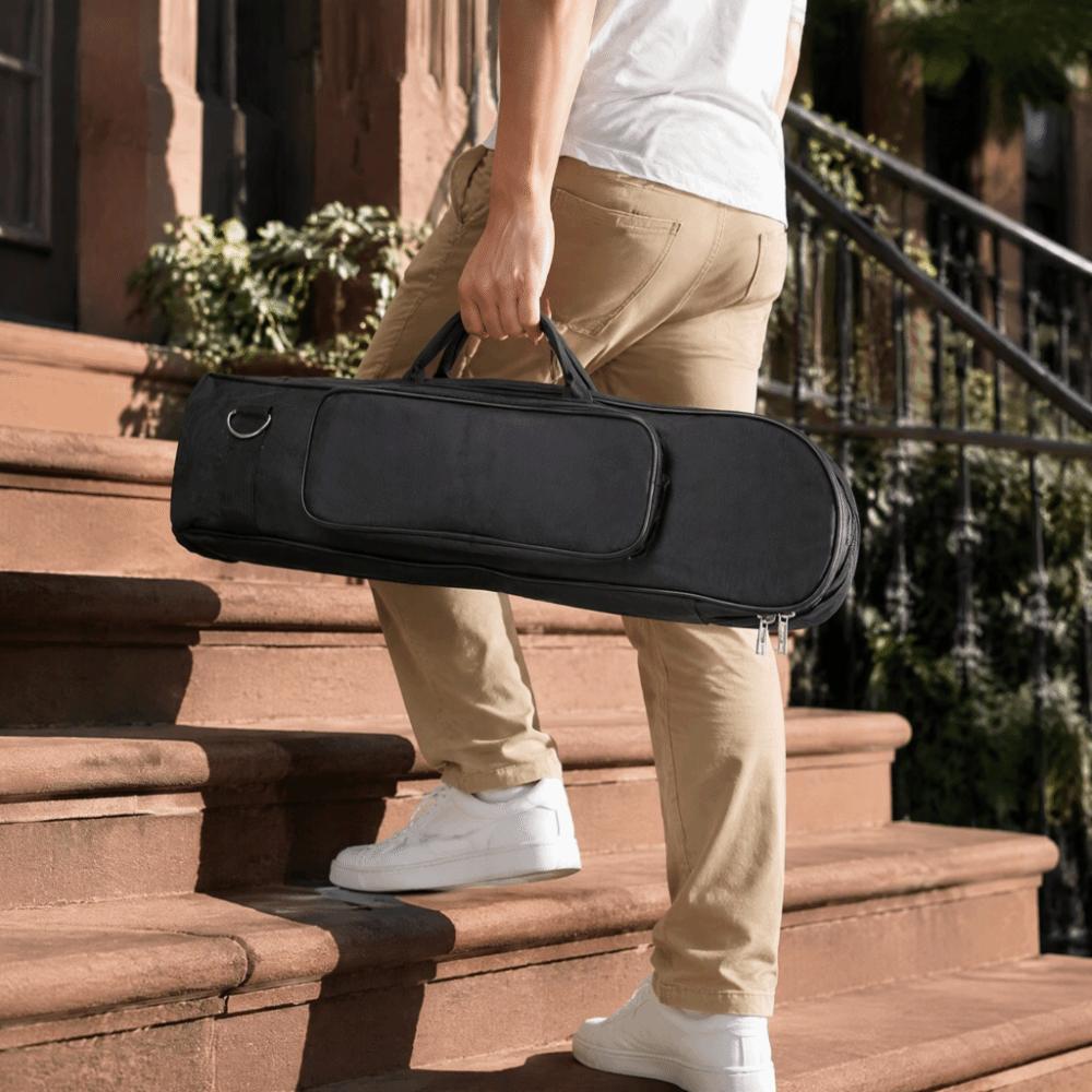 with Zippers Trumpet Carrying Case Padded Interior Trumpet Instrument Bag Performance Use