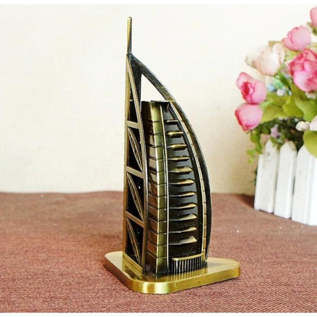 1 Set for Statue Study Office Desk Decor Showpiece Gift Decoration Accessories Items Decorative Showpeice for Home ((Burj Al Arab Hotel))