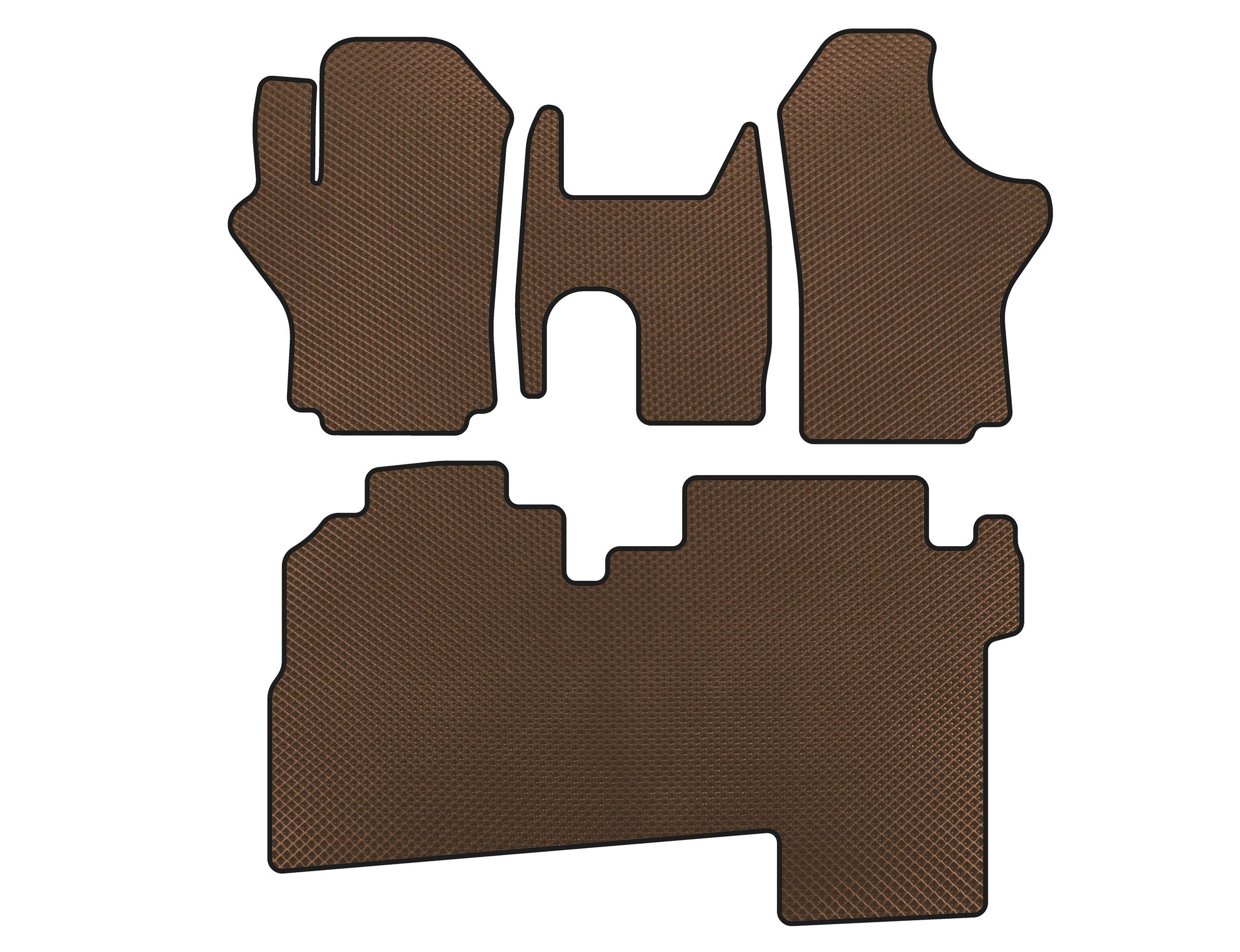 

EVA mats (2004-2007, 2 rows, 8-seater, Brown) for Hyundai H200, H1, Starex