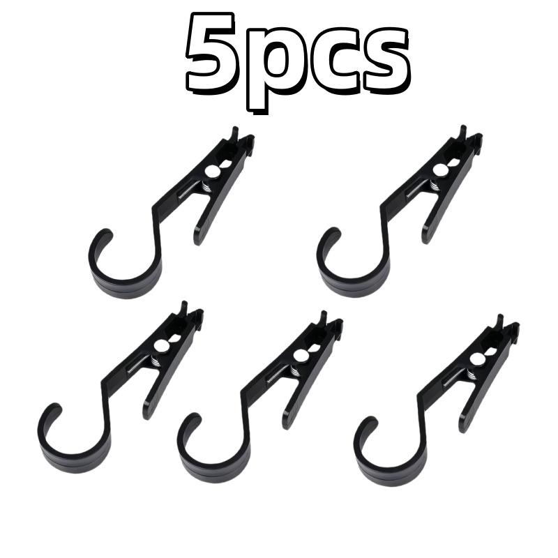 5pcs Camping Hooks - Multi-Function Tent Clips for Canopy, Awning & Gear - Non-Slip Secure Hanging, Portable Outdoor Essentials