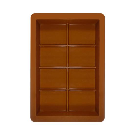 Silicone Chocolate Mold 8/12/24-Cavity Square Baking Molds for Waffles Easy Release Clean Kitchen Essential