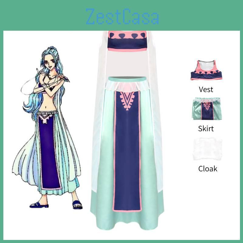Frontier Anime Brand Vivi Cosplay Long Dress, Street Fashion, Summer 2023