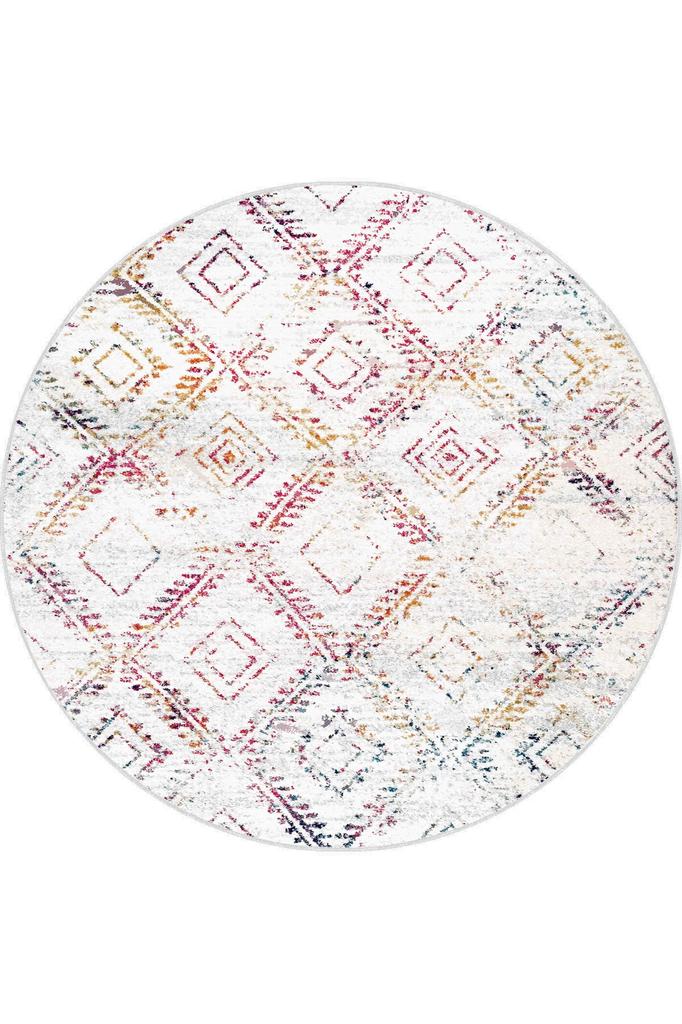 Eliana Home Washable Round Printed Carpet LNA7133