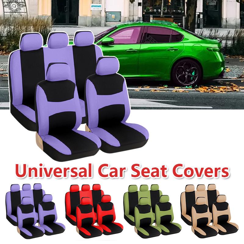 

Чехол для автомобильного сиденья, полный комплект универсальных чехлов для автомобильных сидений, защитный чехол для автомобильного сиденья, подходит для большинства автомобилей
