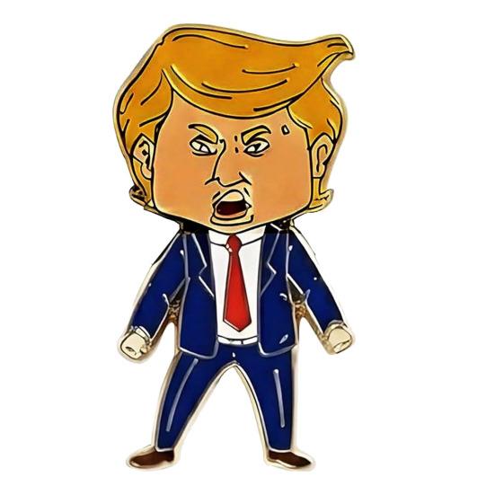 

Мультяшний Президент Значок Металевий Кумедний Фігурка Брошка Значок Емаль Лацканний Значок Аксесуар для Чоловіків Жінок Пальто Капелюх Сумка Куртка Рюкзак 1pc