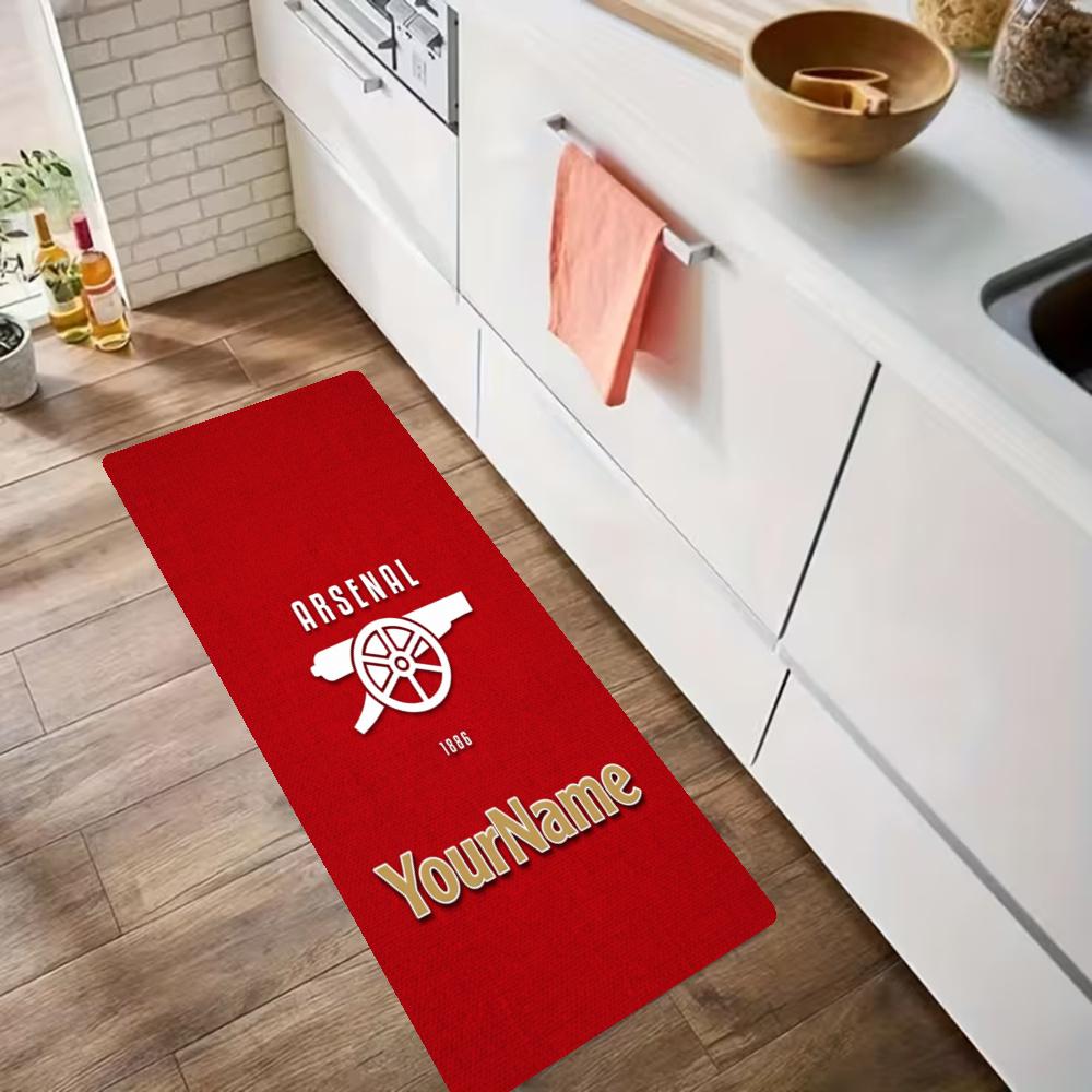 Arsenal Customize Your Name Kitchen Rug Runner Rug Laundry Mat Hallway Entryway The Best Gift Choice