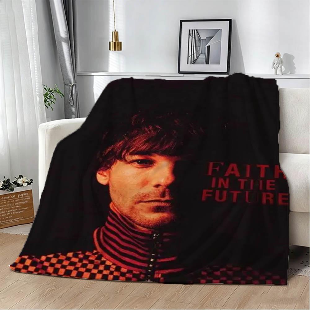 L-Louis-S Singer T-Tomlinson How Did I Get Here Flannel Blanket Soft Throw Art For Home Decor Sofa Naps Picnic Gifts Halloween