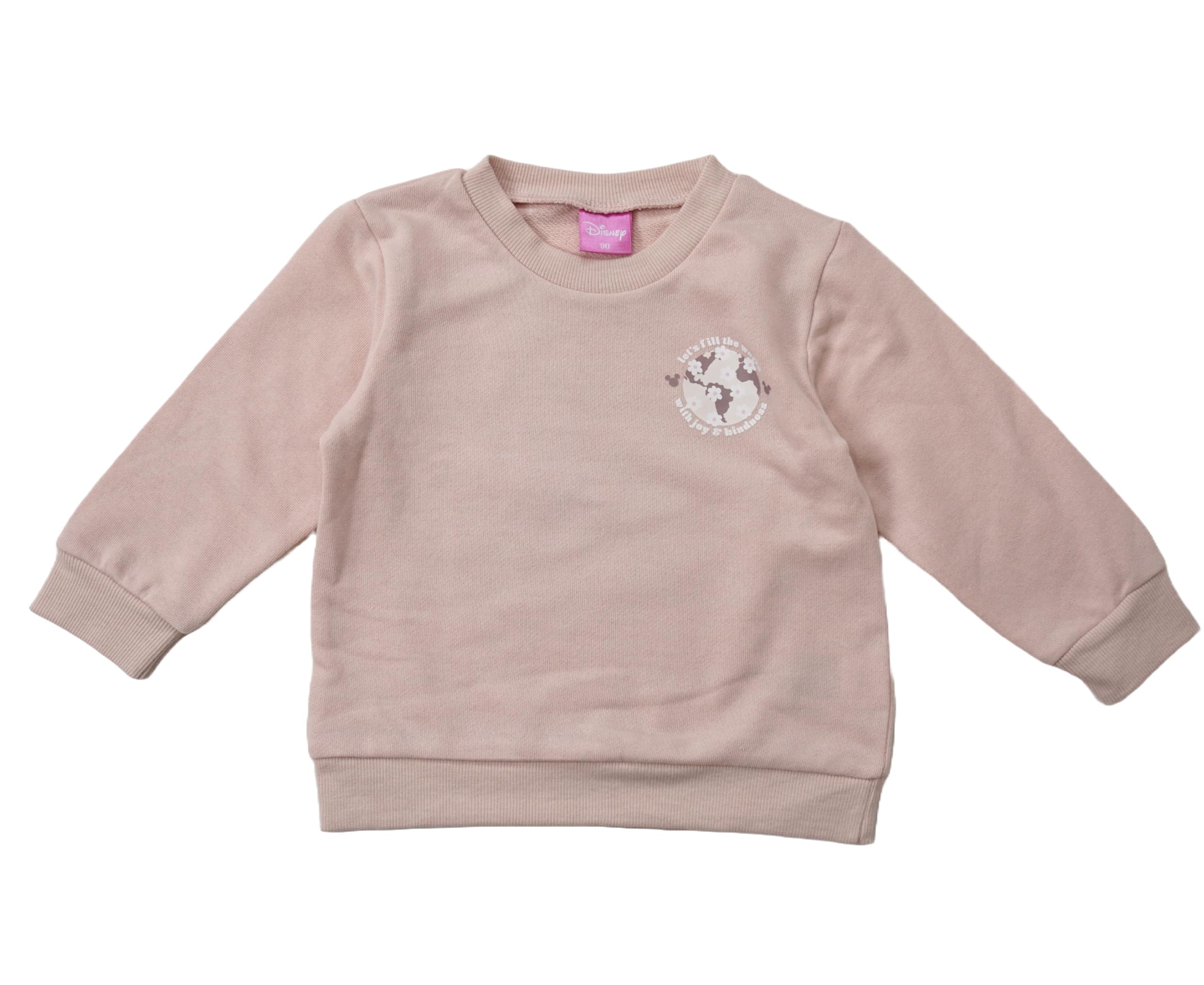 

Casual Minnie Botanical Print Long Sleeve Sheeting Clothes Kids Girls Orange [Disney] T-shirt Children s помаранчевий
