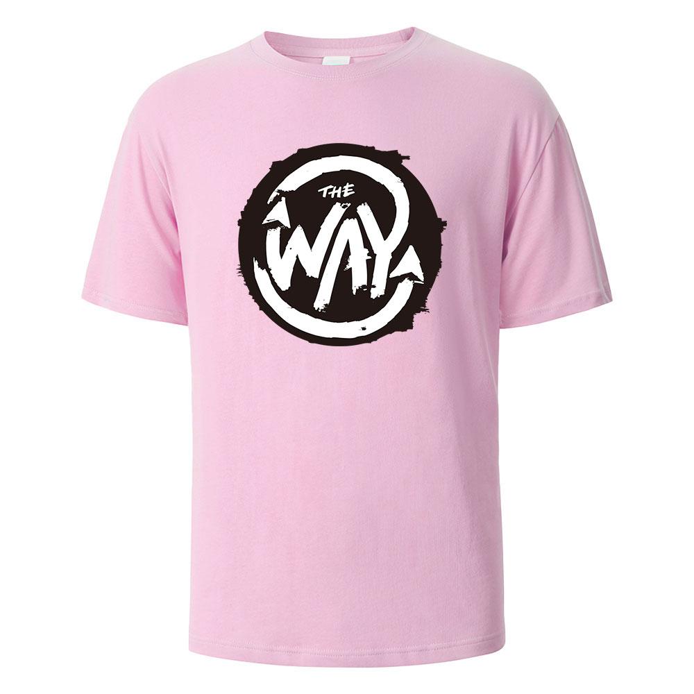 

Men s Printed T-Shirt The Way Streetwear 100%Cotton Tops For Men Women Summer Breathable Short-Sleeved Casual O-neck Basic Tees 4XL