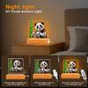 Solid Wood Base Acrylic USB Night Light - Creative Children's Gift Table Lamp