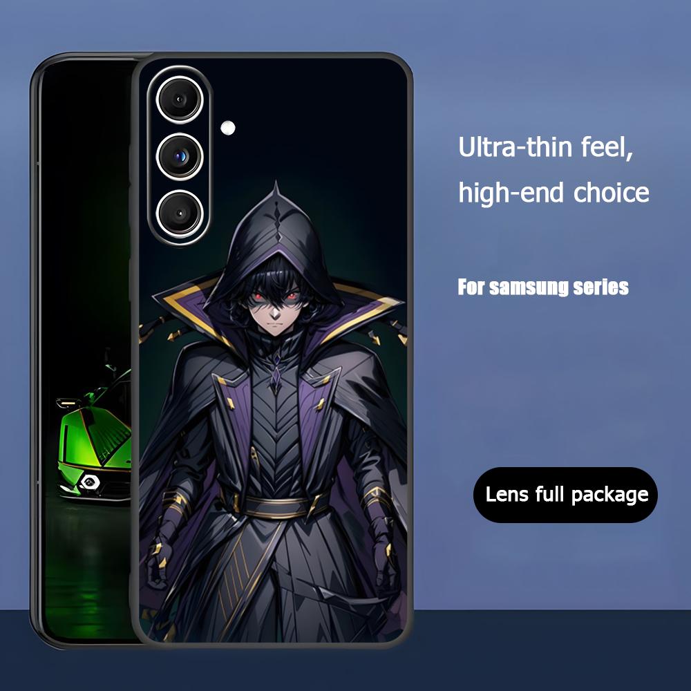 Anime The Eminence in Shadow Phone Case For Samsung Galaxy S25 S24 S23 S22 S21 S20 Plus Ultra Note20 Soft Black