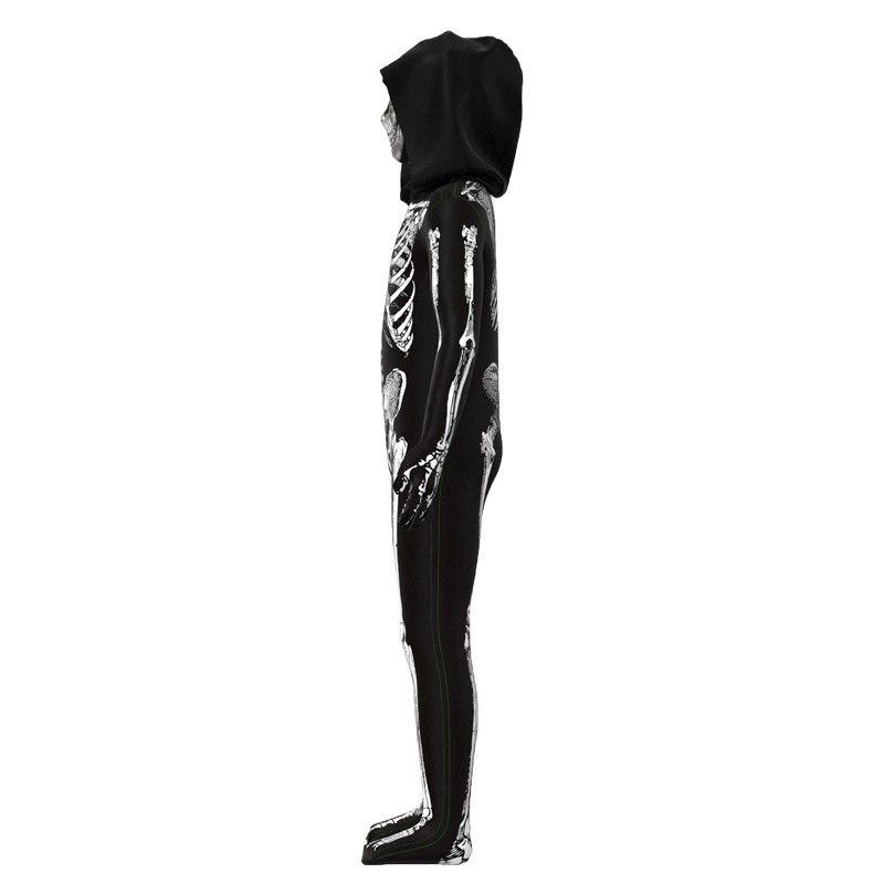 Children's Horror Skeleton One-piece Tights For Halloween And Cosplay Fun