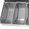 Xinjigaoge Stainless Steel 6-Compartment Condiment Box
