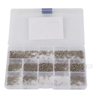 1200 Stück selbstschneidende Schrauben, Rundkopf, Kreuz, Silber, Schwarz, Kohlenstoffstahl, Armaturen M1 M1.2 M1.4