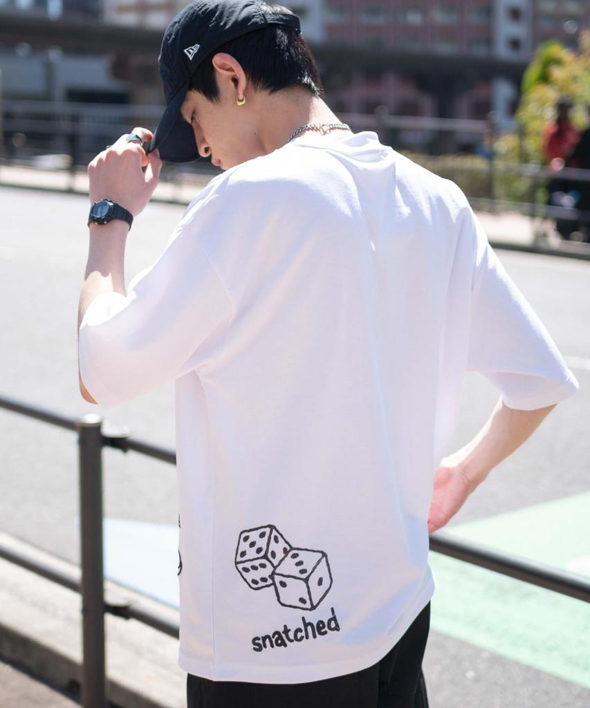 WEGO Short Sleeve Set with Rough and Grungy Graphic Summer Size White Men's T-Shirt (2 Pieces) Accessories, T-Shirt, Clothing, Streetwear, M,