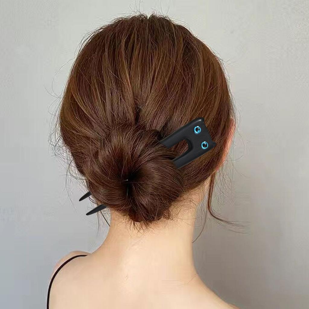 Wood Cats Hair Accessory Multifuntional Fashion Hair Jewelry Unique Cats Hairpin Wood Texture Suitable for Any Outfit