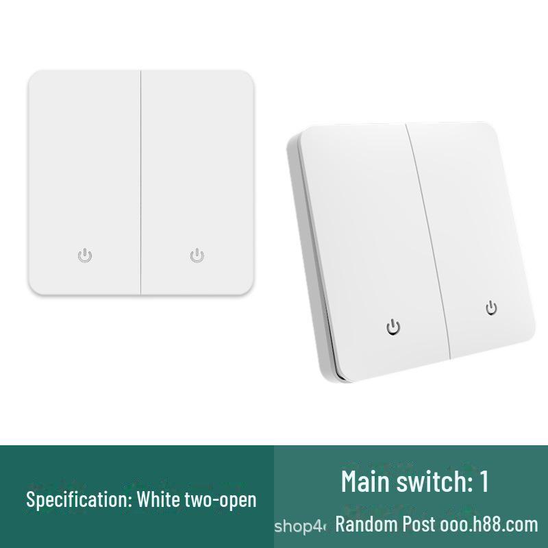 "Panou Comutator Basculant Wireless RF cu Control Dual cu Instalare Fără Lipire"