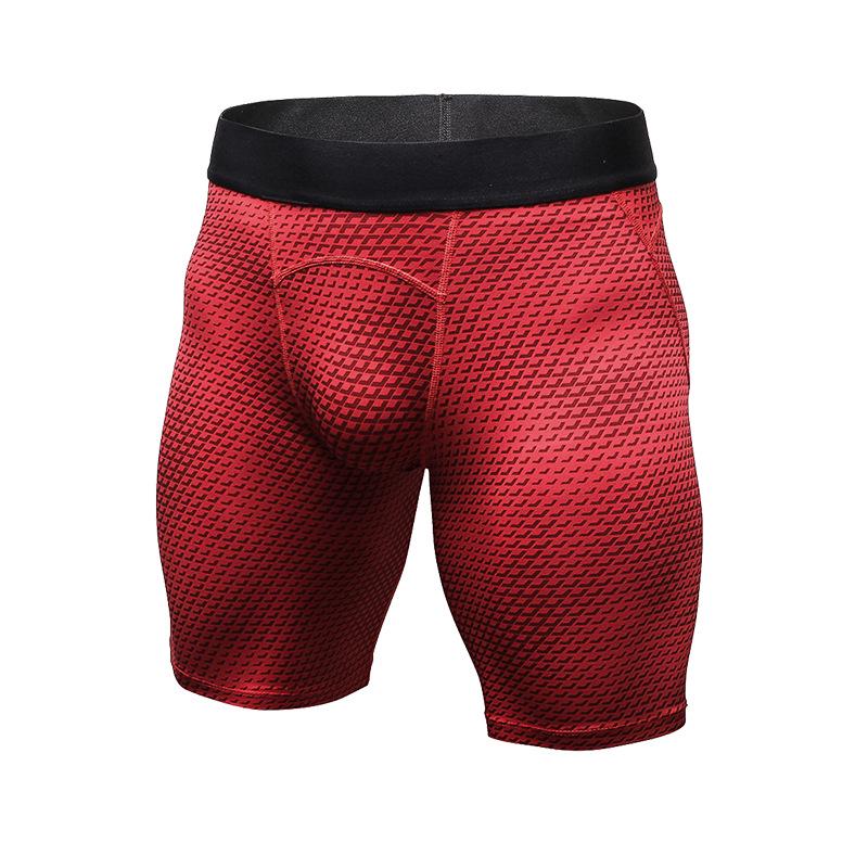 Men's Quick-Dry Printed Sports Compression Shorts & Tights