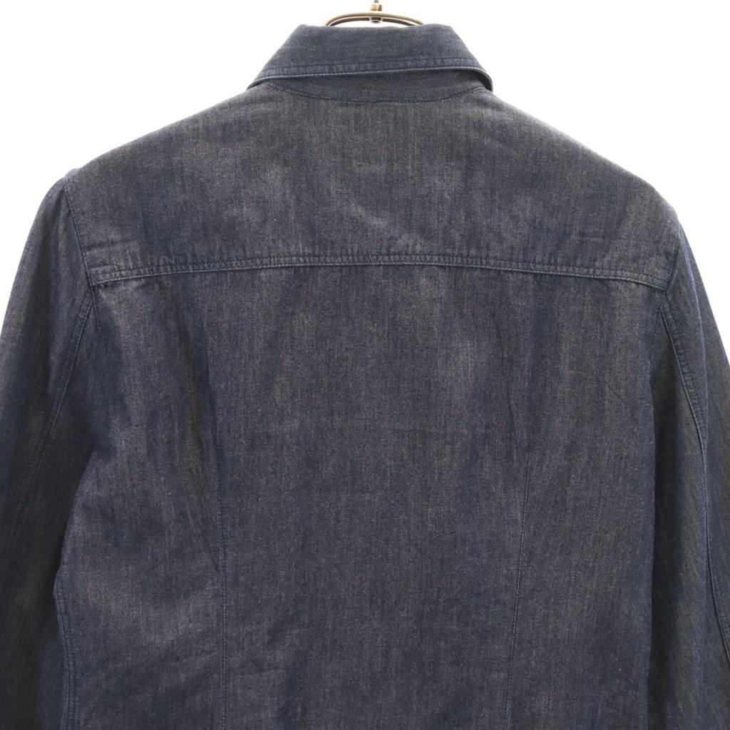 ARMANI JEANS made in Italy Long sleeve Chambray shirt 38 Indigo Women Used