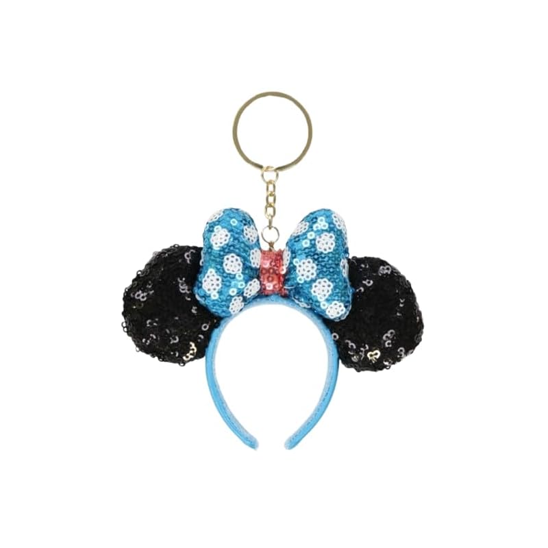 

sequins headband key chain blue dot Resort limited souvenir present gift