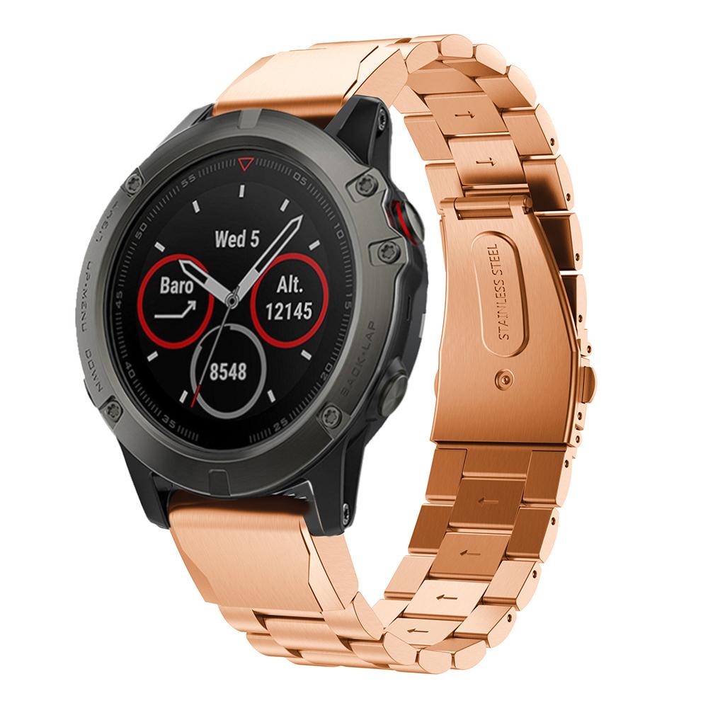Nerezový řemínek pro Garmin Fenix 5 5S/5X Plus/6S 6X Pro/Forerunner 945 Řemínek 22MM Náramek Rychloupínací Kovový Pásek na Hodinky Correa