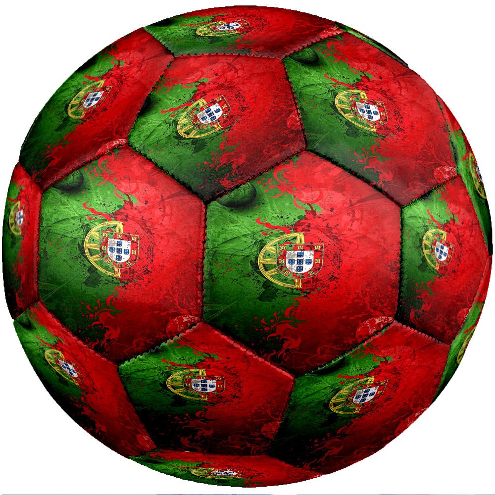 Portugal national football team Theme soccer ball Size 5 Soccer Ball Soft Touch Professional Training Football for Outdoor Sports