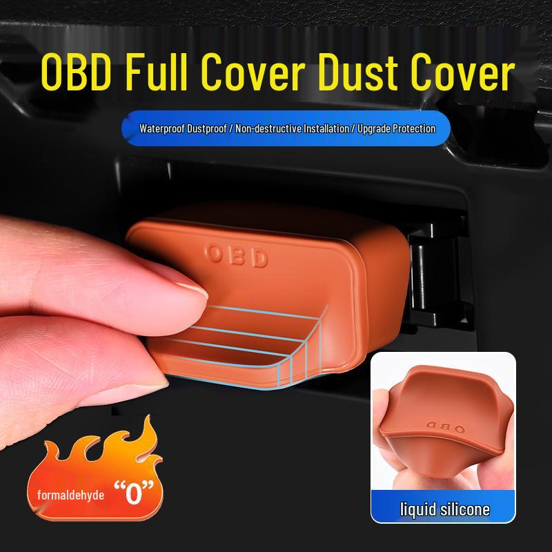 Waterproof Dustproof OBD Interface Cover for Car Models, Ideal for Modifications.