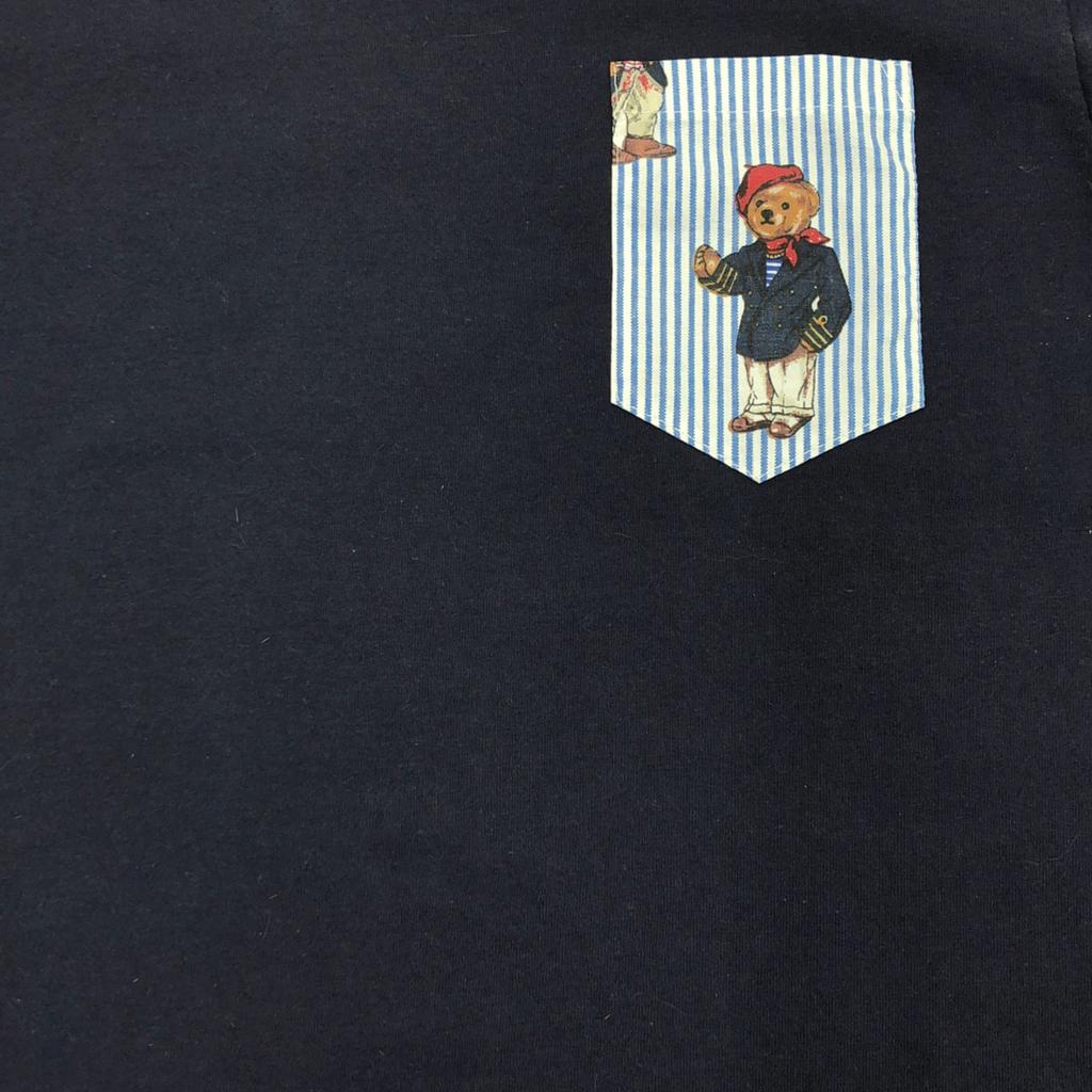 Anbil Made In USA Print Pattern Short Sleeve T-shirt S Navy Men's Used