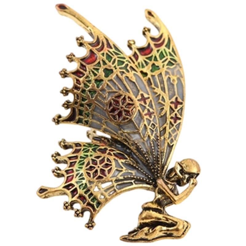 Retro Brooch Butterfly Corsage Pin Jewellery Piece For Women And Men Lightweight Alloy Chest Decoration Gift