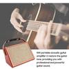 Portable Guitar Acoustic Amplifier Speaker with 2-Band EQ, Reverb, and Chorus Effects, Compatible with BT Devices, for Sound Amplification Production