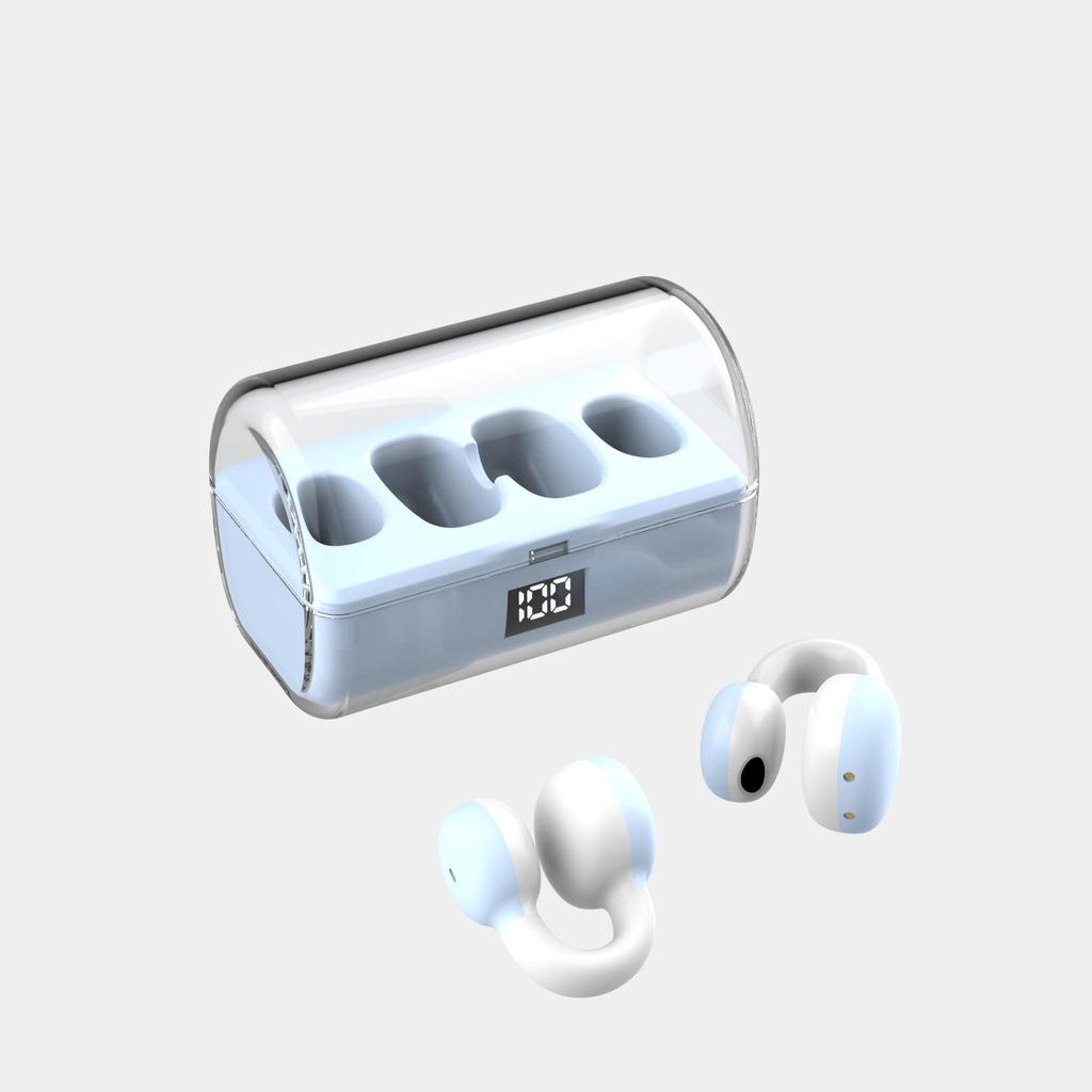 2023 FK8 Bluetooth Ear Clip Earphones with Digital Display Case - Sports Wireless